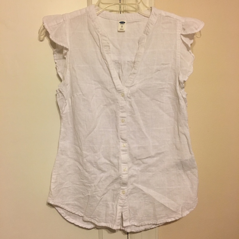 White Old Navy blouse